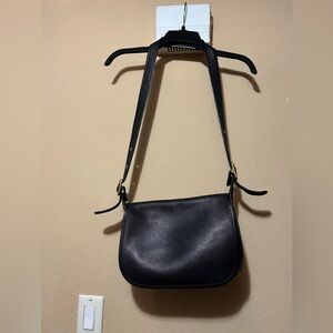 Black leather Coach purse w/ dust bag